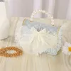 Borsette e borsette con fiocco per bambini Mini tracolla Cute Little Girl Pearl Hand Bags Tote Girls Small Coin Pouch Party Purse