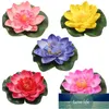 5 stks Kunstmatige Drijvende Water Lily Eva Lotus Flower Pond Decor 10 cm Rood Geel Blauw Roze Licht Roze Pool Simulatie Lotus Factory Prijs Expert Design Quality Nieuwste