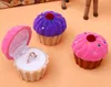 Gunsthouders 3 kleuren 60*58 mm Velvet cake vorm ring doos sieraden geschenkdozen ringen bruiloft verlovingspaarverpakking