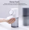 320mL Touchless 1500mAh Rechargeable Intelligent Disinfection Automatic Soap Dispenser Temperature Battery Display Liquid Foaming Soaps Dispensers Hotel Home