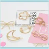 Narzędzia ProductsFashion Hair Clip Elegancki Design Trójkątny Księżyc Lip Okrągły Barrette Stick Hairpin Pins Head Aessories dla kobiet1 Drop