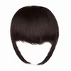 3PC -klipp i Bangs Real Human Hair Thick Bangs Fringe med tempel för kvinnor Naturliga platta snygga lugg Hårklippförlängning W2203088390954