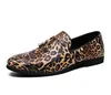 Classic Luxury Men Leather designer Shoes Fashion Fringed Leopard Loafers Slip-on Party Casual Shoe Large Size 38-48