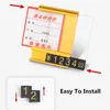 Bastone in alluminio Prezzo Etichetta Segno Titolare Cornice Biglietto Carta Portacarte Prezzo Numero Cubo Etichette Espositori