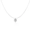 Custom Women Female Sterling Sier Chains Cubic Zirconia CZ Diamond Hanger Ketting