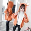 Cold Winter Girls Outerwear For kids Thicken Jackets Korean Stylish Children Jackets Plus Velvet Coats 3-14 Y Teen Girl Snowsuit H0909