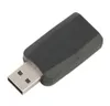 الموصلات الخارجية الافتراضية الخارجية USB 2.0 إلى 3D Mic Speaker بطاقة الصوت محول محول 5.1 قنوات لجهاز الكمبيوتر المحمول جديد وصول YY28