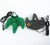 N64 Denetleyici Oyun Konsolu Analog Oyun Joypad için Klasik Retro Kablolu Gamepad Joystick 10 Renkler DHL9776884