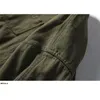 Мужские куртки -вельветовые мужские бомбардировщики осень и зимняя черная зеленая джинсовая куртка твердая ретро Ceket Men Clothing