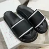 Mens Women Platform Slide Slide Sandals مع توقيع هجين كبير الحجم مخطط أحذية Summer Outdoor Disual Flip Flops 321