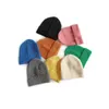 Nieuwe Herfst Winter Kids Gebreide Hoed Snoep Kleur Schedel Cap Jongens Meisjes Warme Beanie Kinderen Hoeden 8 Kleuren