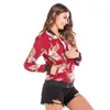 Aelegantmis Vintage Animal Print Mujeres Casual Bomber Chaqueta Verano Thin Chaquetas sueltas Cremallera Femenina Abrigo básico Damas Outerwear 210607