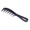 Big tooth comb men's plastic big back hair comb three-dimensional handle curve salon comb