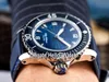 Designer Watches Fifty Fathoms Automatique 5015D-1140-52B 821A Automatyczne męskie Zegarek Blue Geneva Grain Dial Blue Nylon / Skórzany Pasek Zniżka