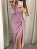 vestidos de noite de festa mulheres mulheres sexy moda lantejoulas borlas vestido formal alta divisão ocasional slash pescoço para menina baile nigte clube desgaste beading se sobreponha vestidos de hemk