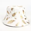 Summer Bucket Hat Fisherman cap women Men Gift wide brim Floral Universal Outdoor Travel Sun beach hats GGA4642