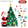 Décorations de Noël en feutre, décoration d'arbre, jouets pour enfants, pour la maison, ornements suspendus, cadeaux de l'année 2022