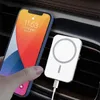 X16 X19 15W Schnelles kabelloses Ladegerät Selbstband Die starke Adsorption Magnetischer Autotelefonhalter Aufladen für iPhone 12 Pro Max Mini mit Einzelhandelsverpackung