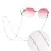 Serce ze stali nierdzewnej łańcuch okularów dla kobiet okulary przeciwsłoneczne Paski maskujące smycze odczytujące okulary szyi