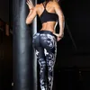 Sportstil Låg midja Leggings Kvinnor Tryckt Sexig Hip Push Up Byxor Joggare Leggins Penna Byxor Långbyxor Botten Q0801