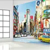 日本東京ストリートポー壁紙日本料理寿司レストランPapel de Parede工業用装飾壁画壁紙3D