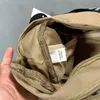 Pochete esportiva masculina, bolsa de cintura à prova d'água para esportes ao ar livre, bolsa de ombro para homens, carteira marrom