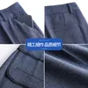 Plus Size High Waist Women's Pants Black Work Wear Office Elegant Straight Female Quality Gray Casual Trousers 220211