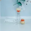 10mlガラスボトルコルクウッドストッパーのウェディングアートウェディングアートウェディングの小さな瓶のバイアルDiyデコレーションクラフト100ピクスグッド