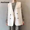 AACHOAE CHIC AUTOMNE BLAZER GESTER FEMMES SOLID V COU BUREAU DE BUREAU AVEC COUVERTURE CASIEN DOUBLE COUVERNES DOUBREINES VESTES NOUVEAU 210413