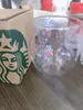 هدية منتج محدود Eeition Cat Starbucks Mugs قهوة القدح ألعاب Sakura 6oz الوردي مزدوج الجدار كوب 348K