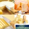 4チーズナイフセットチーズカトラリースチールステンレスチーズスライサーカッターウッドハンドルミニナイフ、バターナイフ、スパチュラフォーク工場価格専門のデザイン品質最新