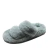 Women Fur Slippers Furry Fuzzy Home Slippers Ladies Slip on Indoor Slides Soft Thick Bottom Fluffy Slippers Warm Shoes Flats