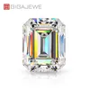 GIGAJEWE blanc D couleur émeraude coupe VVS1 moissanite diamant 0.5-12ct pour la fabrication de bijoux coupe manuelle