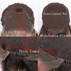 Synthetische pruiken Lange kanten voorkant haarpruik Ombre platina Ash blonde zijdeachtige rechte honing Middle Part frontale hoogtepunt voor zwarte vrouwen