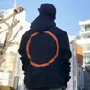 Erkek Hoodies Hip-Hop Turuncu Mor Big V Baskı Tişörtü Kazak Arkadaşı Avrupa Boyut S-XL Bir Çeşitli Stiller ve Renkler Nefes