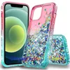 Flüssige Treibsand-Glitzerhüllen für iPhone 13 Pro Max 12 11, luxuriöse Diamant-weiche TPU-stoßfeste Schutzhülle