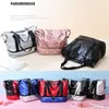 Women's Gym BagTravel Duffle Bags Dry Wet Separation Yoga Fitness Bag With Shoes Pocket Big Capacity Multifunction Handbags Q0705