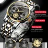 男性を見てステンレススチールの黒い腕時計の時計ビジネス防水ドレスカジュアルアナログクォーツクラシック発光高級クロノグラフ腕時計