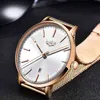 LIGE Luxe datum horloge vrouwen waterdichte rose goud mesh riem dames polshorloges top merk armband klok relogio feminino 2020