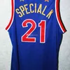 Nikivip Harlem Globetrotter Kevin Special K Daley # 21 Maglia da basket retrò da uomo Cucita personalizzata Numero Nome Maglie