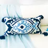 Home Decor Cushion Cover Embroidery Colorful Floral Ethnic Tassels Boho Style Pillow 30x60cm Cushion/Decorative