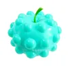 Antistress Apple Rainbow Ball Push Fidget Toys 감압 3D Bouncychildren 감압 감각 장난감