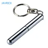 Portable Stainless Steel Pen Telescopic Ballpoint Pen Metal Key Ring Keychain Tools Jewelry G1019