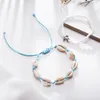 2 stk/set Bohemen Zomer Sieraden Schildpad Shell Enkelband Mode Voet Ketting Charm Kralen Enkelband voor Vrouwen