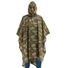 Qian Impermeable Raincoat/Men Jungle Poncho Backpack Camouflage Coat Cycling Climbing Hiking Travel Cover 220217