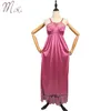 Women's Sleepwear 2021 African Women Female Stain Solid Nightgown Lady Sexy Adjustable Strap Nightdress Under Skirt Night Gown Dresses SQ831