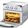 Commerci all'ingrosso Attrezzature per la lavorazione degli alimenti Tostapane per friggitrice ad aria Geek chef 19QT Lame da forno da appoggio senza olio per friggere 4 acciaio inossidabile 1500W