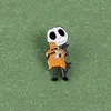 Pinki szkieletowe szkieletu z kropli olejowej Halloween Grost Cartoon Almey Bról do unisex czaszek odzieży plecak Modna Moda Europejska ACC309V