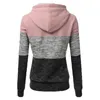 Kvinnors tröjor Autumn Winter Hoodies långärmad lapptäcke huva pullover casual toppar o-hals tröja kvinnliga outwear s-4xl y0820