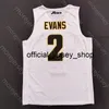 2020 VCU Basketball Jersey NCAA College 2 Marcus Evans White All Stitched And Embroidery